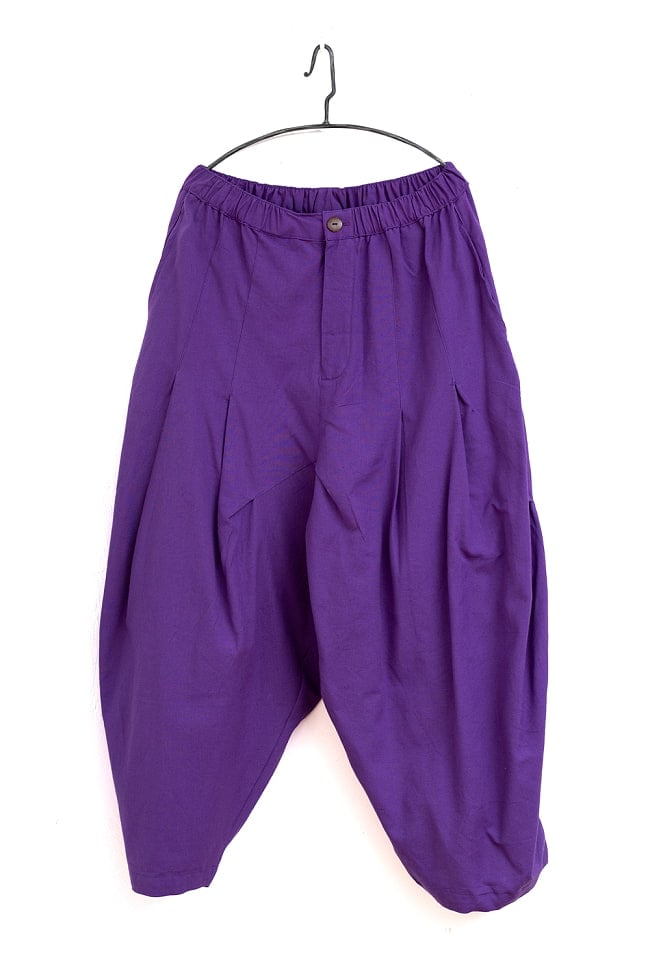 ゆるっとまあるいシルエットが可愛い シンプルコットンのサーカスパンツの選択用写真