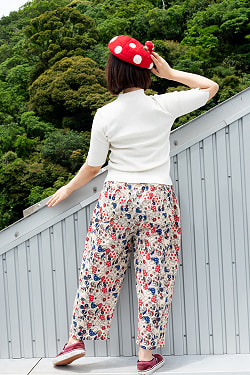 個性的なきのこパンツ！マッシュルームのテーパードパンツ - サブ5