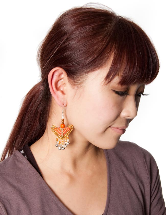 モン族カラフル刺繍ピアス 緑系アソート の通販 - TIRAKITA.COM