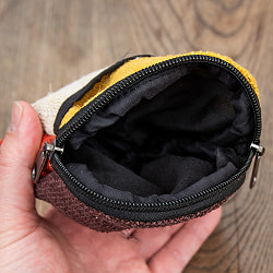 ヘンプの大きめまんまるコインケース・ポーツ - サブ5