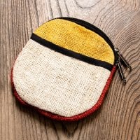 ヘンプの大きめまんまるコインケース・ポーツ