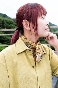 ラフコットンのシンプル半袖シャツ - サブ4