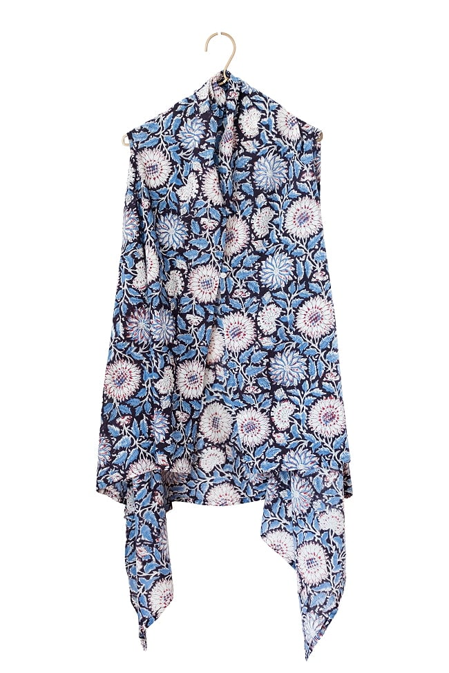 風をまとうインドの手仕事 上下反転で着回し無限大!2WAYウッドブロック・ジレの選択用写真