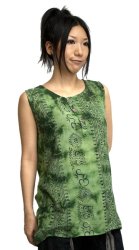 ラムナミノースリーブキャミ - 緑の商品写真