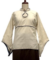 長袖ウィッチスリーブブラウス（生成り）の商品写真