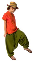 半袖コットンパイピングシャツ -　オレンジの商品写真