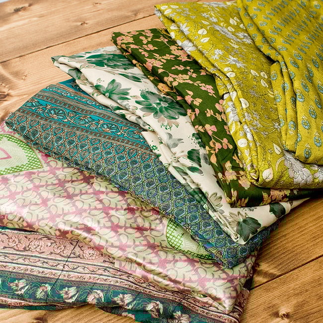 アンティークサリーのベルスリーブラップシャツの選択用写真