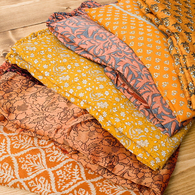 アンティークサリーのベルスリーブラップシャツの選択用写真