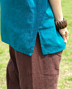 半袖シンプルコットンシャツ - サブ5