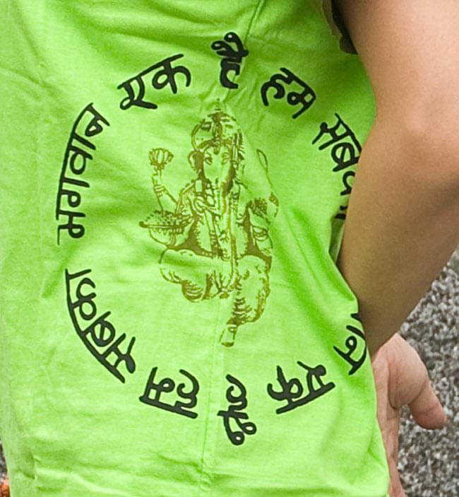 ガネーシャプリントTシャツ 黄緑 の通販 - TIRAKITA.COM