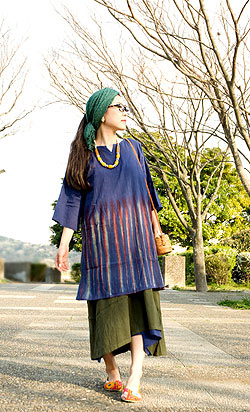 サラサラ素材のタイダイチュニック - サブ5