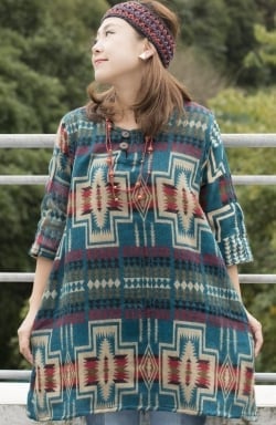 ダッカ織りのふわふわクルタシャツ - サブ3