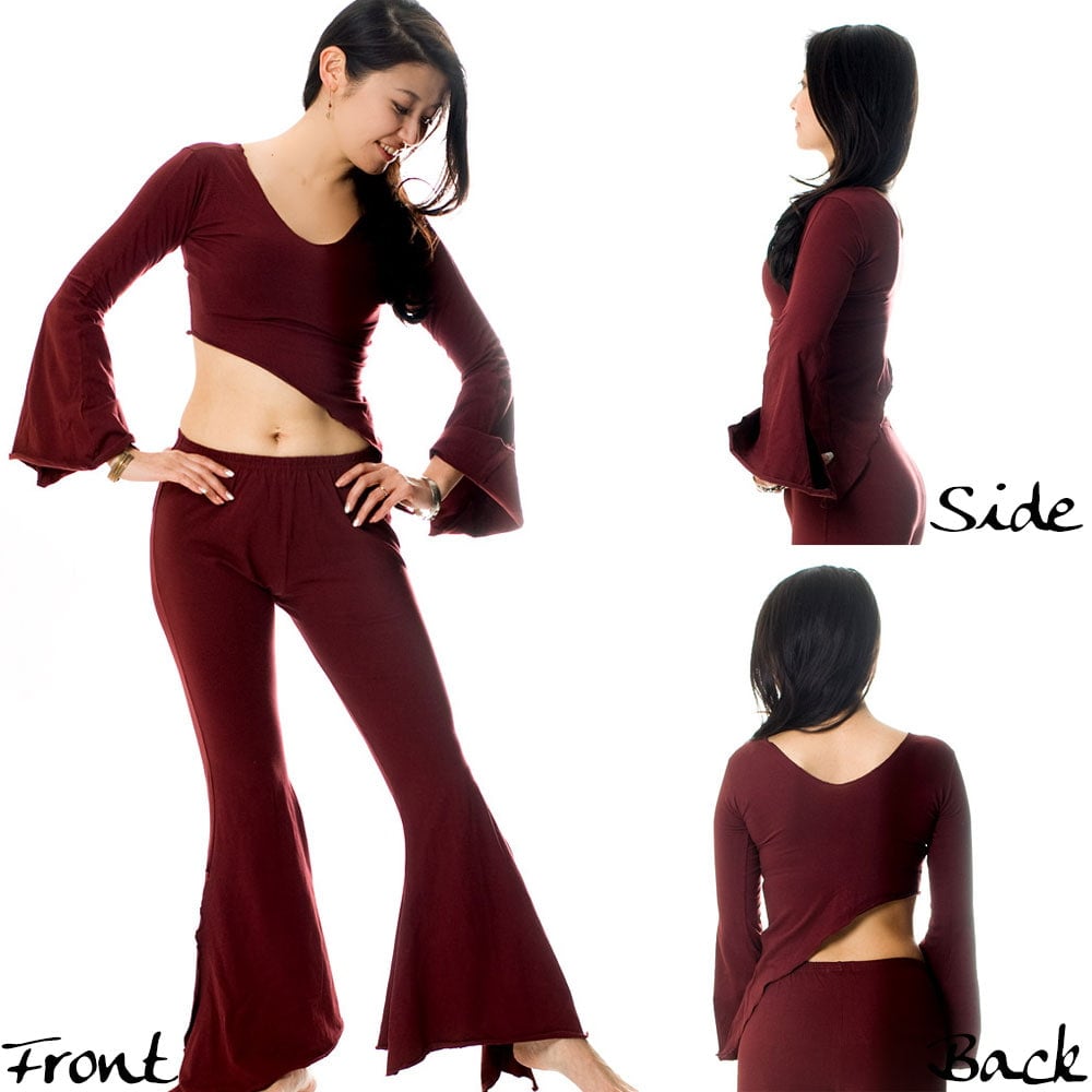 ワイドスリーブのショート丈トップス4枚目の説明写真です