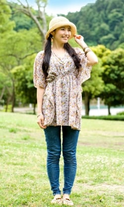 オールドサリーのバタフライスリーブシャツ - サブ3