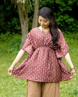 オールドサリーのバタフライスリーブシャツ - サブ5