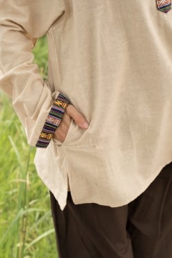 ブータン織 コットンクルタ - サブ5