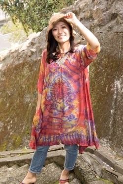 ラムナミタイダイロングシャツ - サブ2