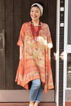 ラムナミタイダイロングシャツ - サブ3