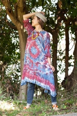 ラムナミタイダイロングシャツ - サブ4