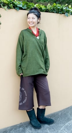 柔らかコットンのシンプルクルタ - サブ3