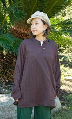 柔らかコットンのシンプルクルタ - サブ4