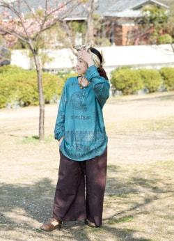 ラムナミクルタシャツ 嬉しいユニセックスデザイン - サブ5