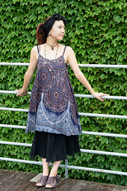 マンダラプリントのキャミソール - サブ3