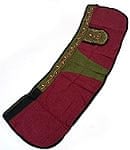 エスニック刺繍の厚手カフェスカート -赤の商品写真