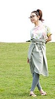 シンプルコットンのタイスカート　【ショート】の商品写真