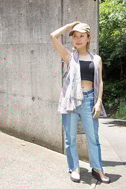 ストライプコットンのマルチトップス【ショート】 - サブ3