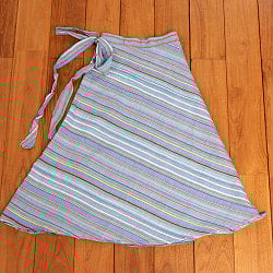 ストライプコットンのラップスカート【ミモレ】 - サブ5