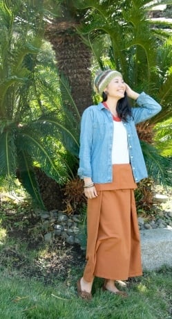 シンプルコットンタイスカート 【ロング】 - サブ2