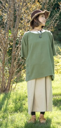 シンプルコットンタイスカート 【ロング】 - サブ4