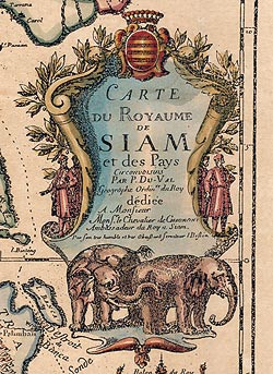 【17世紀】アンティーク地図ポスター[CARTE DU ROYAUME DE SIAM]【タイ及び、周辺諸国】 - サブ3