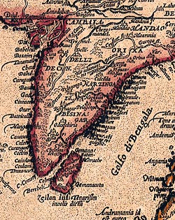 【16世紀】アンティーク地図ポスター[INDIAE ORIENTALIS]【南アジア・東アジア・東南アジア周辺】 - サブ3