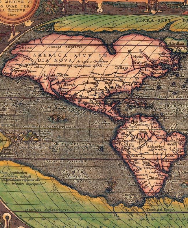 16世紀 アンティーク地図ポスター Typvs Orbis Terrarvm 世界地図 の通販 Tirakita Com