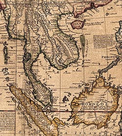 【18世紀】アンティーク地図ポスター[A MAP OF EAST INDIES]【南アジア・東アジア・東南アジア周辺】 - サブ4