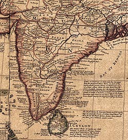 【18世紀】アンティーク地図ポスター[A MAP OF EAST INDIES]【南アジア・東アジア・東南アジア周辺】 - サブ5