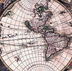 【17世紀】アンティーク地図ポスター[Nova Totius Terrarum Orbis Tabula]【両半球世界地図】 - サブ3