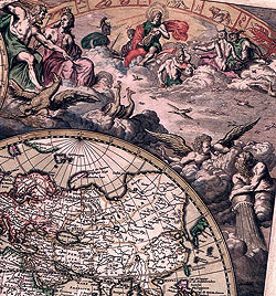 【17世紀】アンティーク地図ポスター[Nova Totius Terrarum Orbis Tabula]【両半球世界地図】 - サブ4