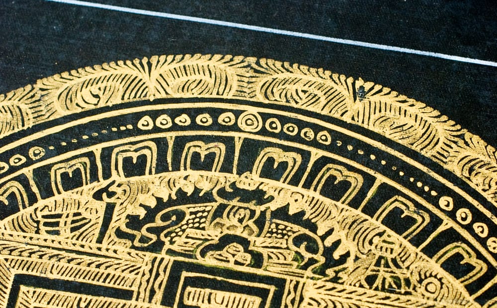 タンカ -金字マントラ(黒） [一辺24.5cm] の通販 - TIRAKITA.COM