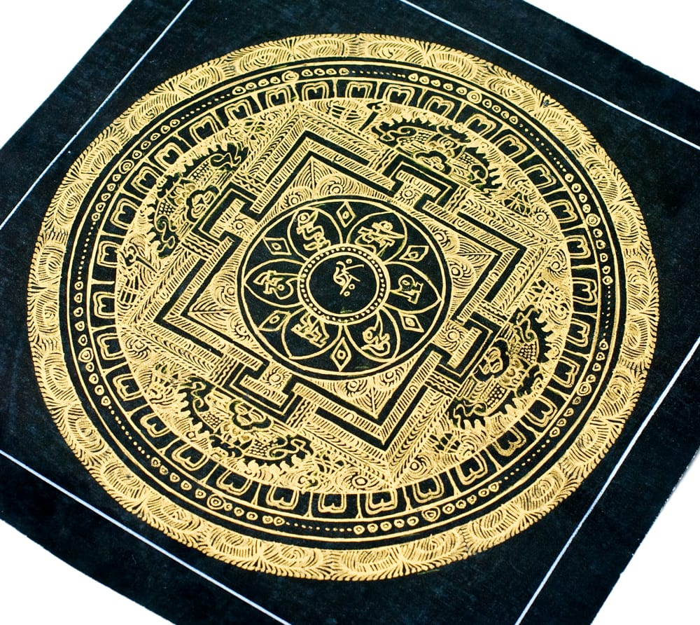 タンカ -金字マントラ(黒） [一辺24.5cm] の通販 - TIRAKITA.COM