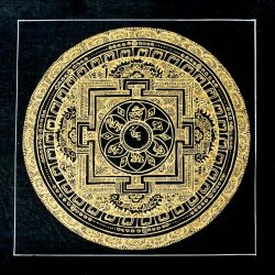 タンカ -金字マントラ(黒） [一辺24.5cm] の通販 - TIRAKITA.COM