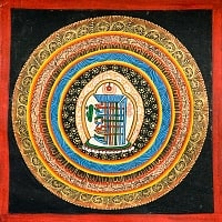 タンカ -ナムチュワンデンマンダラ（十字真言）の商品写真