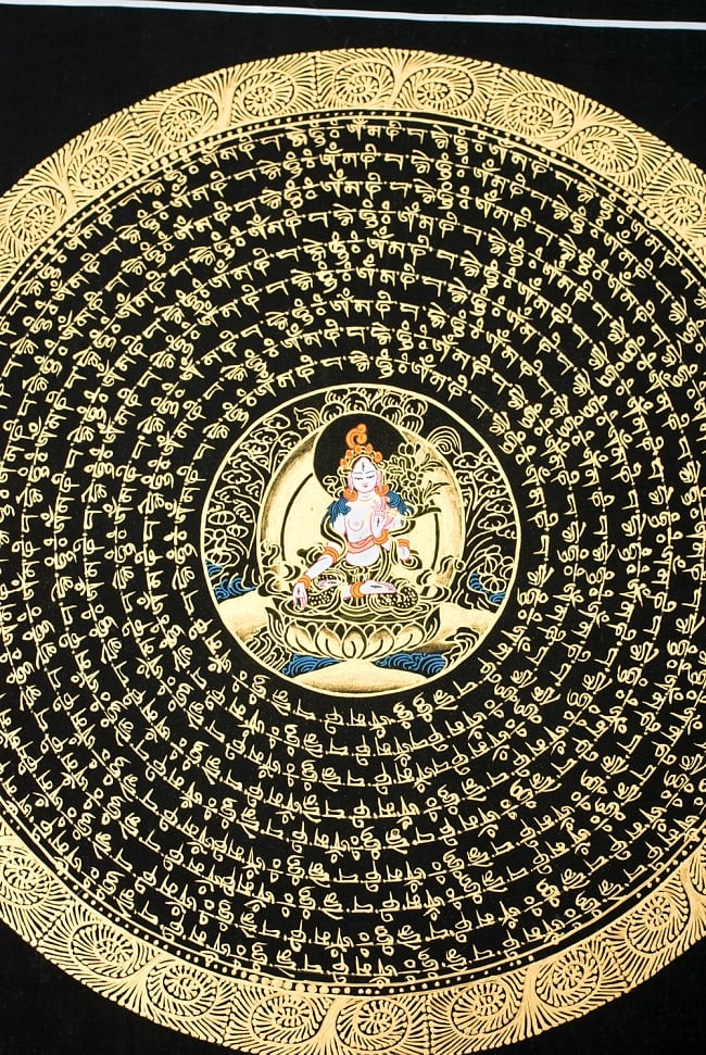 タンカ -ホワイトターラー　縦横37x37 2 - 別アングルです