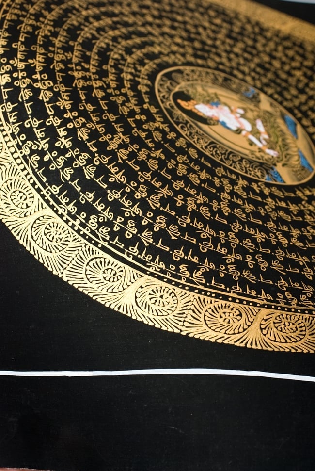 タンカ -ホワイトターラー　縦横37x37 7 - 別アングルです