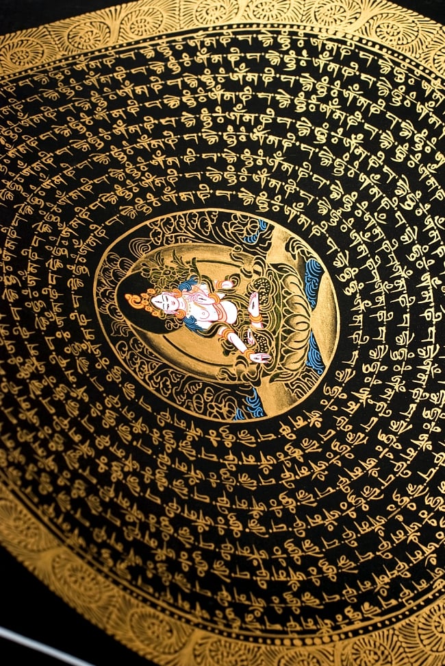 タンカ -ホワイトターラー　縦横37x37 8 - 別アングルです