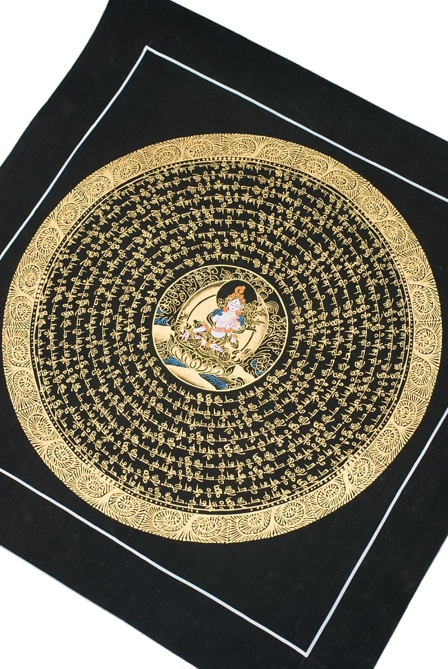 タンカ -ホワイトターラー　縦横37x37 9 - 別アングルです