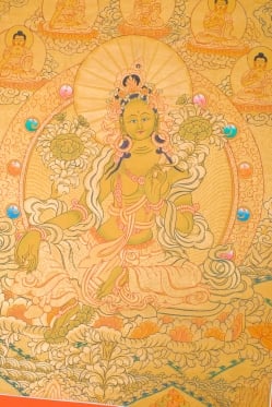 タンカ -　ホワイトターラー　縦横48x39 - サブ2