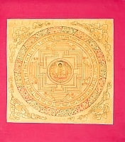 タンカ -釈迦牟尼仏のゴールドマントラ